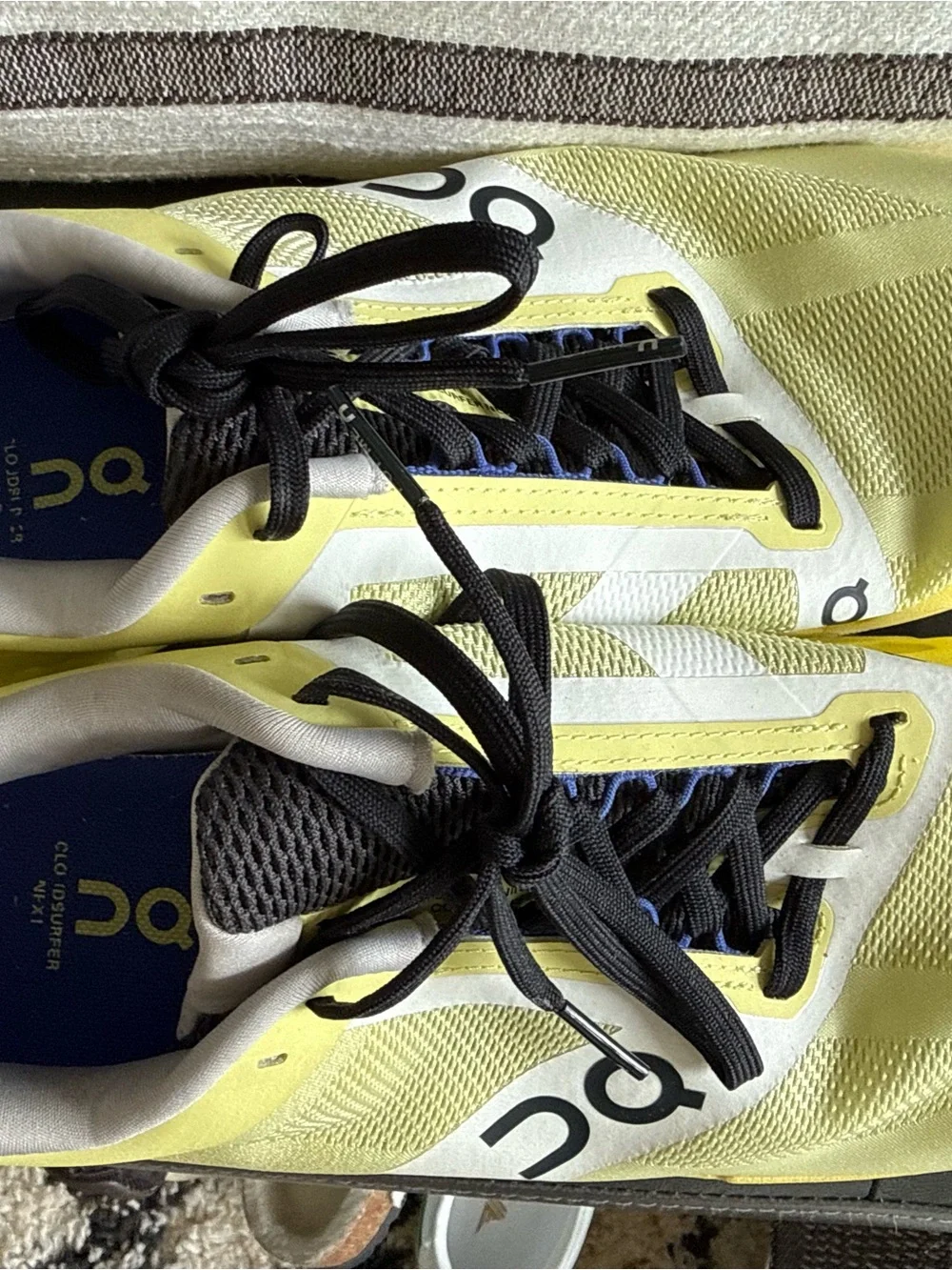 On Running womens Yellow and Black Cloudtec Athletic Sneakers